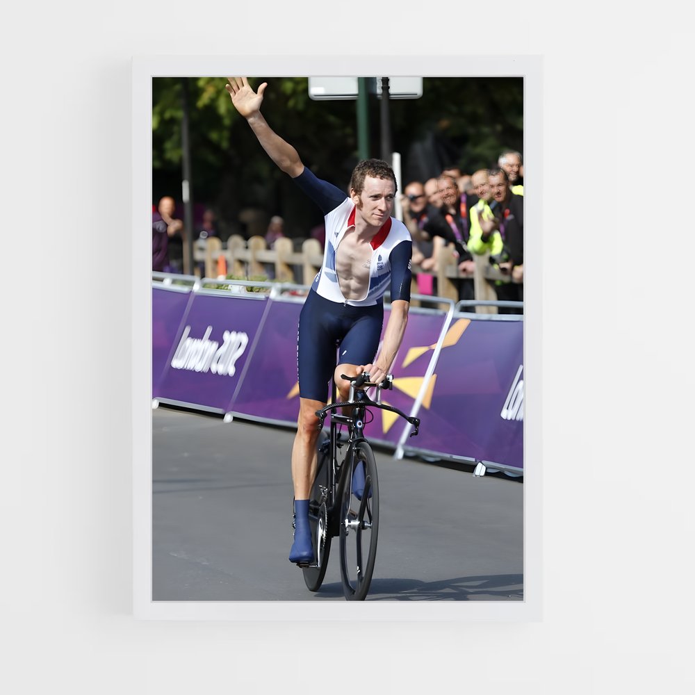 Poster Bradley wiggins – affiche Cyclisme (vue 3)
